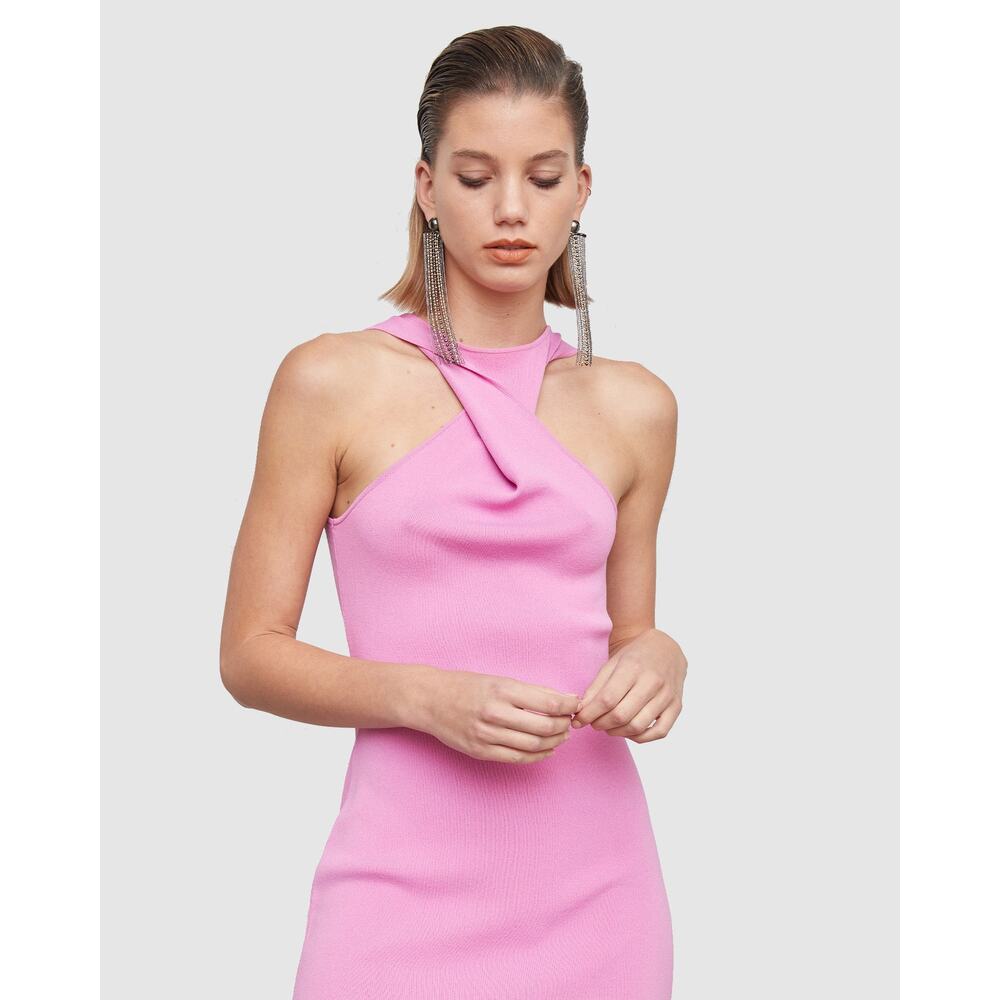 Atoir Revolve Whitehaven Knit Mini Dress Pink Small 4 - Picture 2 of 9